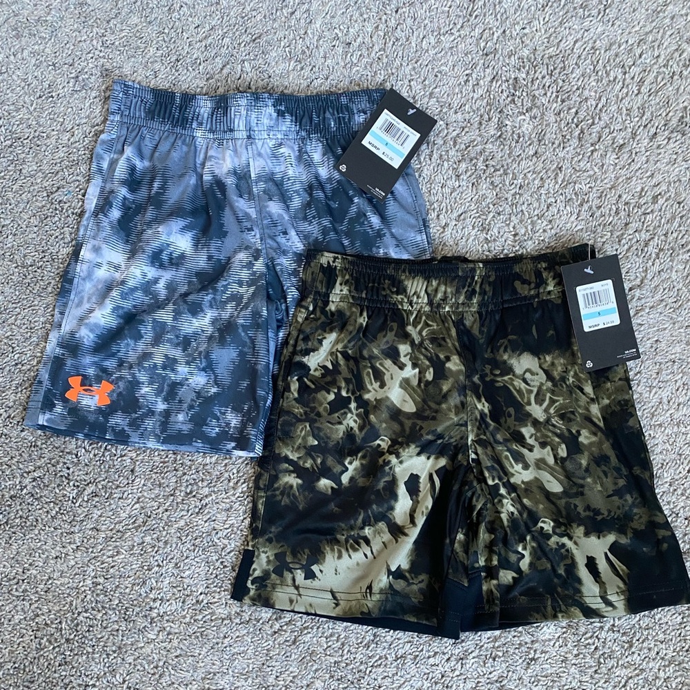 NEW Boy’s Toddler Kids Under Armour camo shorts